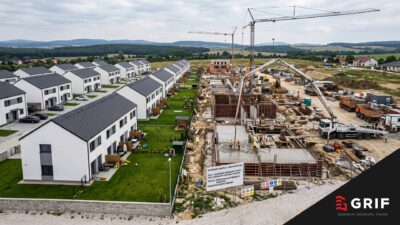 Etapizácia výstavby radovej zástavby pre lepší cash-flow developera
