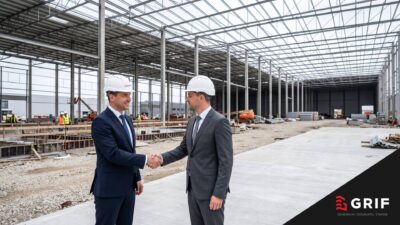 Generálny dodávateľ a stavebný dozor na stavenisku logistickej haly